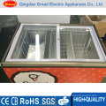 Top Open Flat Glass Door Ice Cream Deep Chest Freezer (XC-200)
